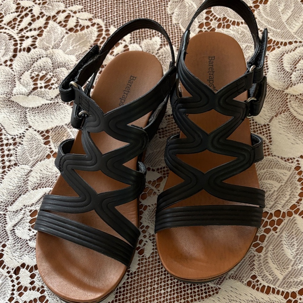 Baretraps Black Strappy Women's Sandals